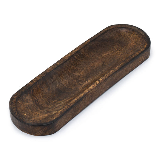 Großes Räucherstäbchentablett 30 x 10 cm – klassisches Mangoholz