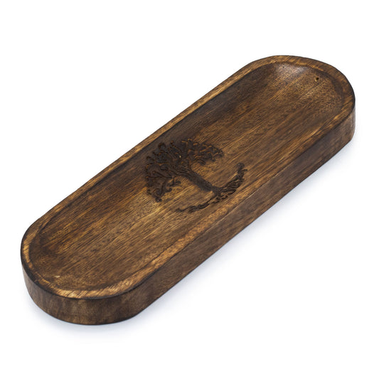 Großes Räucherstäbchentablett 30 x 10 cm – Baum des Lebens