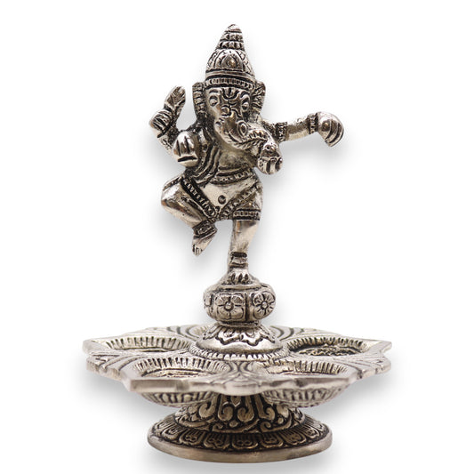 Tanzender Ganesha-Räucherstäbchenhalter, 14 x 10 cm