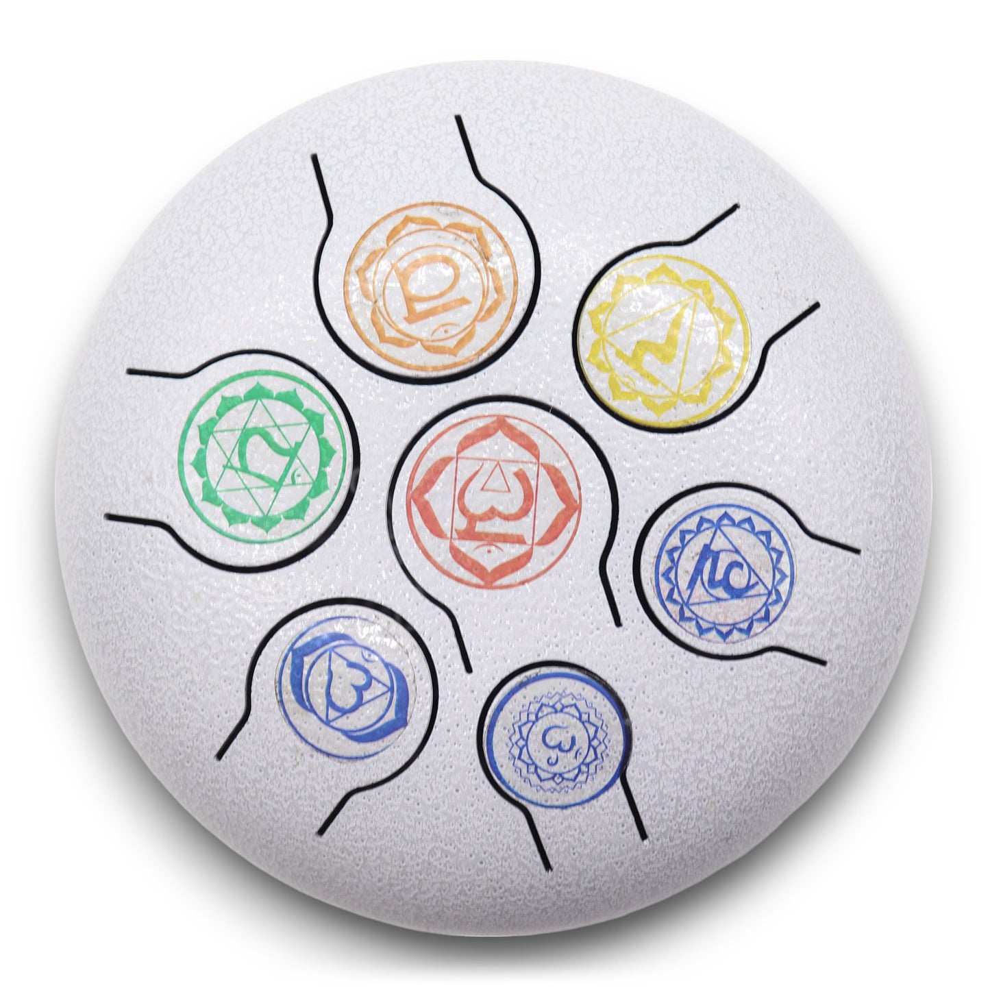 Stahlzungentrommel  7 Chakra - 17x13cm