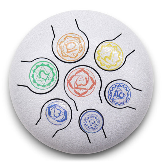 Stahlzungentrommel  7 Chakra - 17x13cm