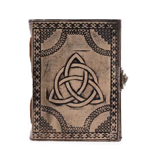 Circle Triquetra – Esoteric Notebook – Reddish Brown – 200 Pages – 17.5 x 12.5 x 3 cm
