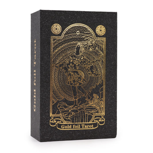 Gold Foil Tarot Set with Book – Gift Box