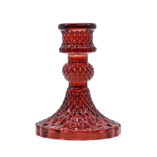 Set mit 2 Vintage-Kerzenhaltern – Vampirrot