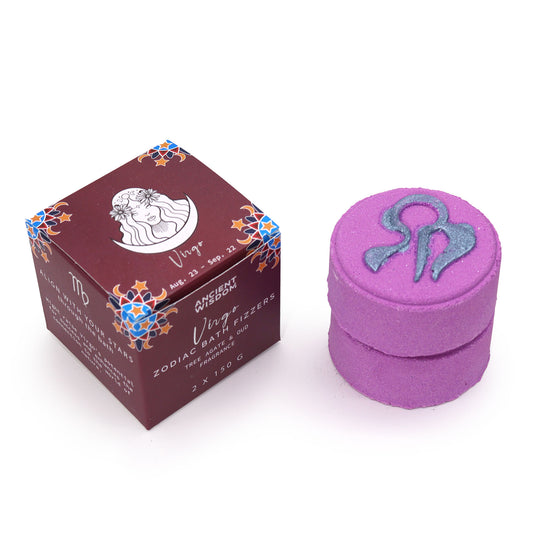 Set Badesprudler mit Sternzeichen und Horoskop – Jungfrau
