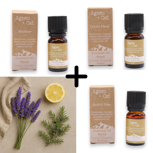 Agnes & Cat – Relax & Unwind Set mit 3 ätherischen Ölmischungen