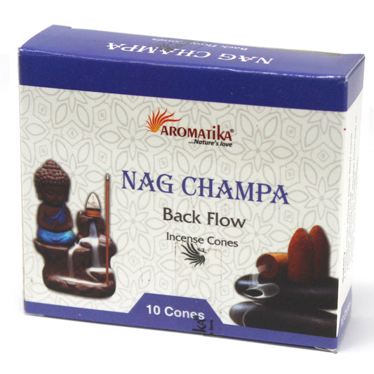 Aromatica Backflow-Räucherkegel – Nag Champa