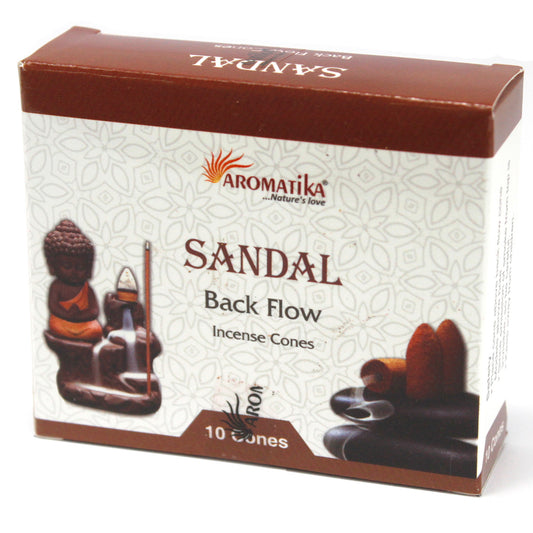 Aromatica Backflow-Räucherkegel – Sandelholz