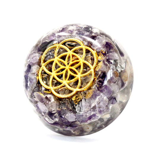 Orgonite Schreibtisch-Kraftpakete - Amethystkuppel