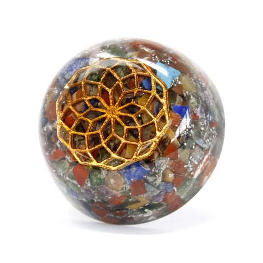 Orgonite Schreibtisch-Kraftpakete - Multi-Stein-Kuppel