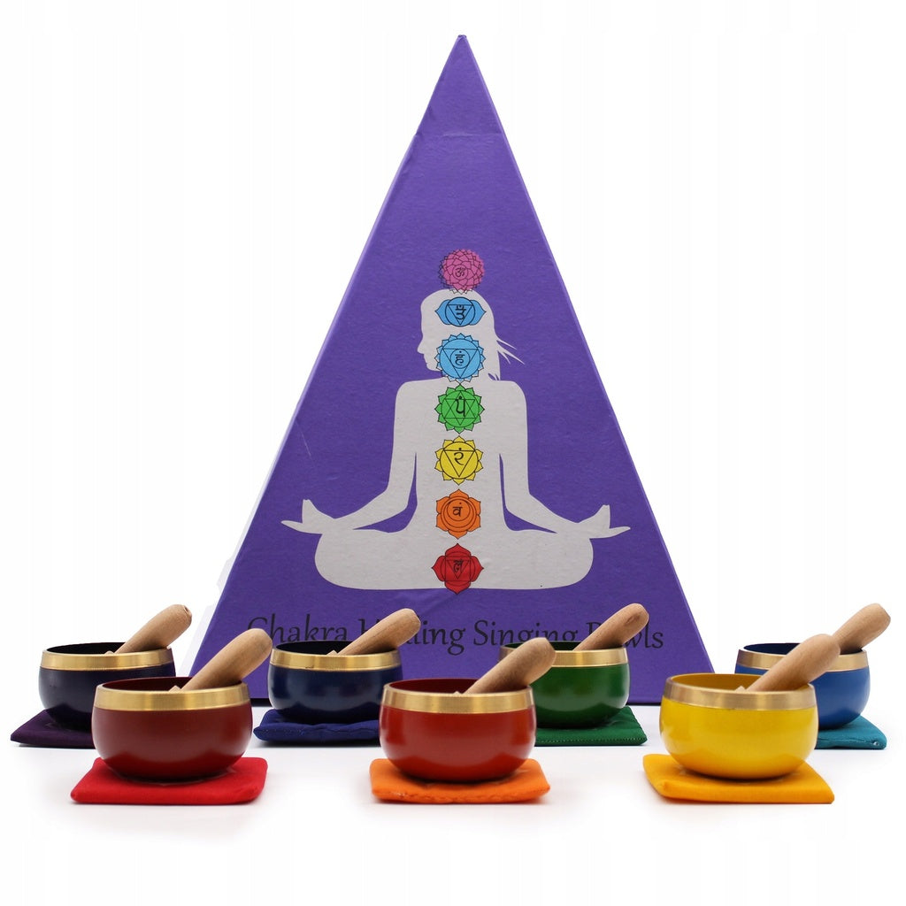 Chakra-Pyramide-Klangschalen-Geschenkset