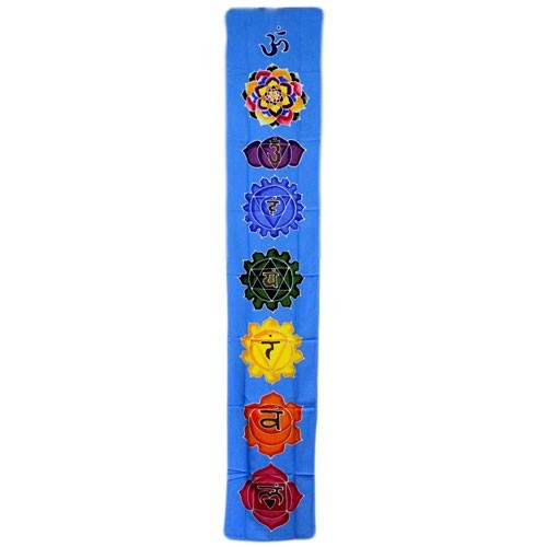 Chakra-Tropfenbanner – Himmelblau, 183 x 35 cm