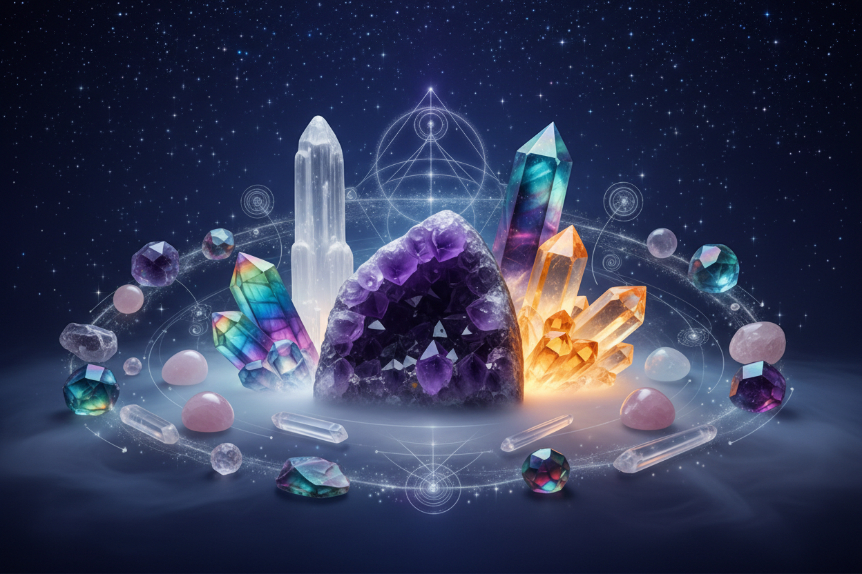 Alternative Mystisches Kristall-Banner