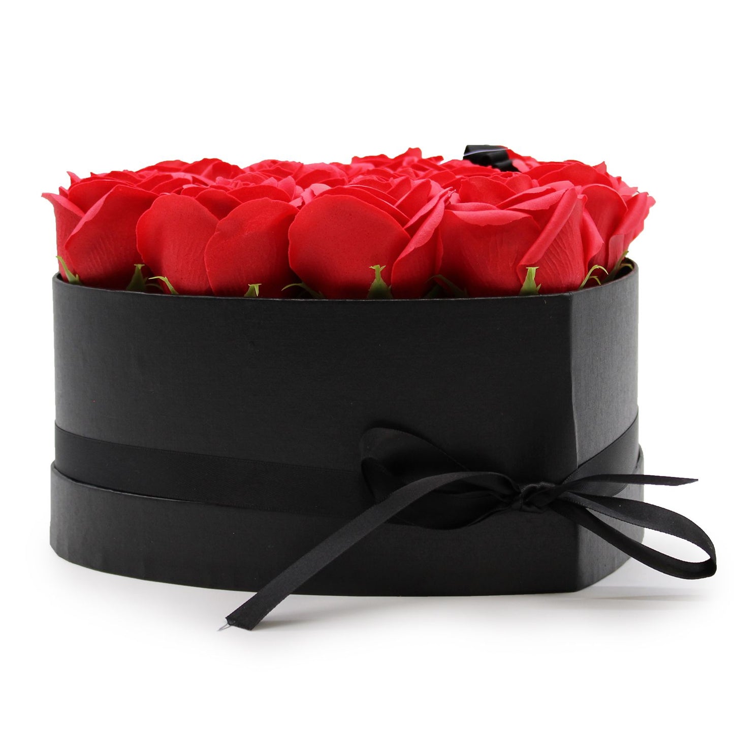 Seifenblumen Geschenk-Bouquet - 13 rote Rosen - Herz