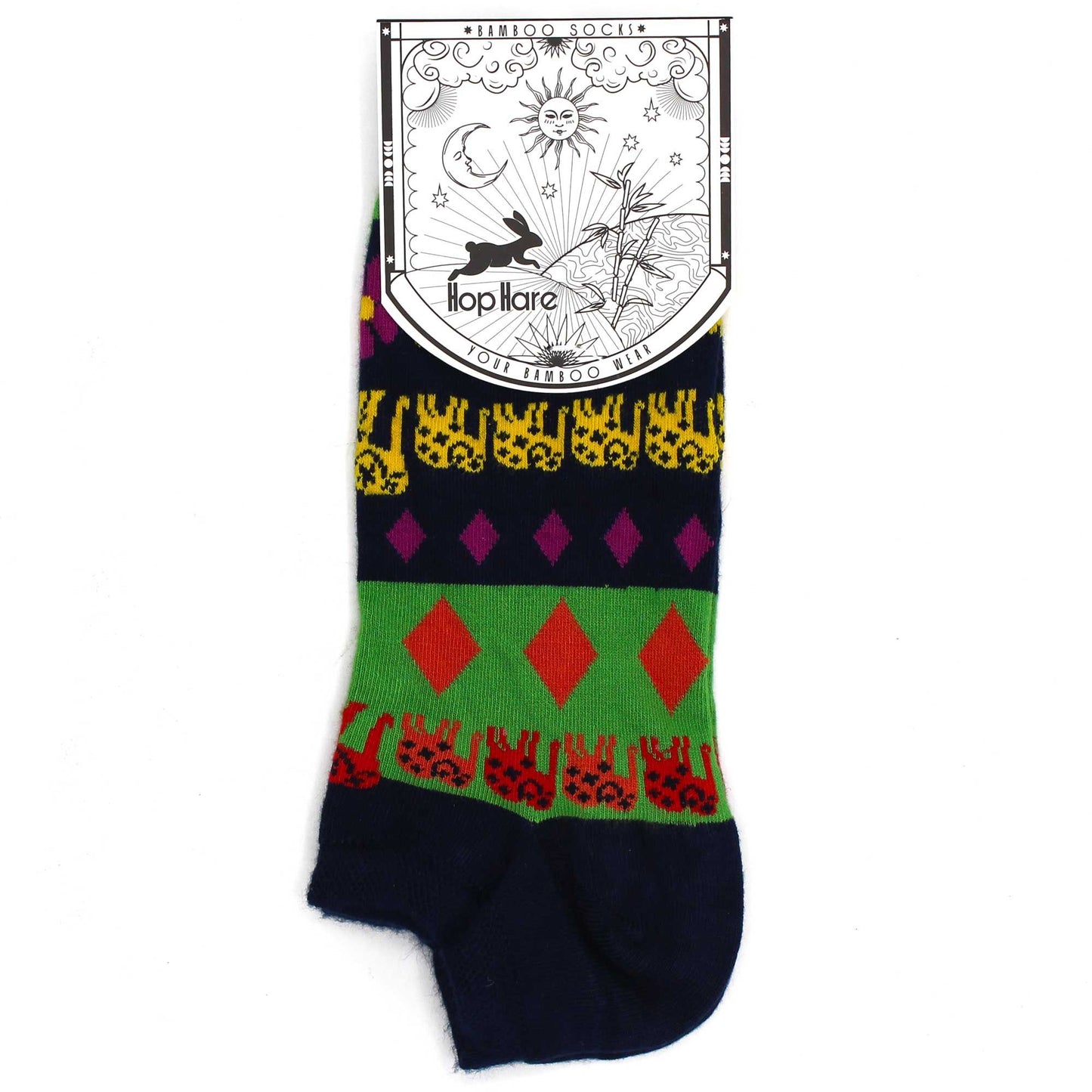 Hop Hare Bambussocken Low (Größe M/L 41–46) – Lucky Elephant