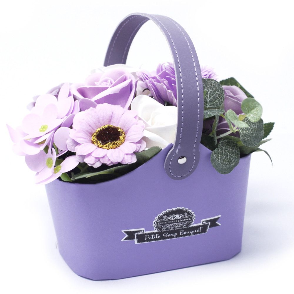 Seifenblumenkorb Soft Lavendel