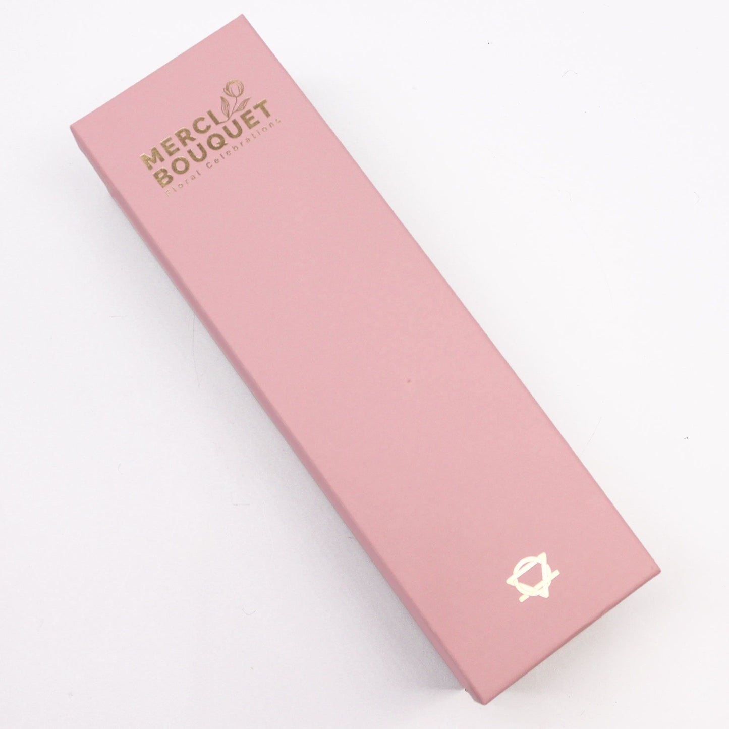 Seifenblumen-Geschenkbox – Baby Blessings Pink (Lange Box)