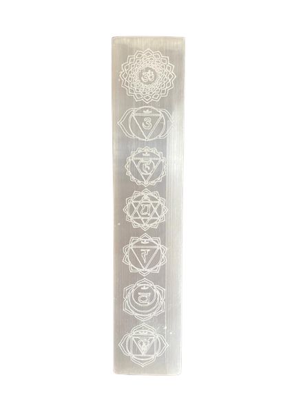 Selenite Flat Charging Plate 20cm - Chakra