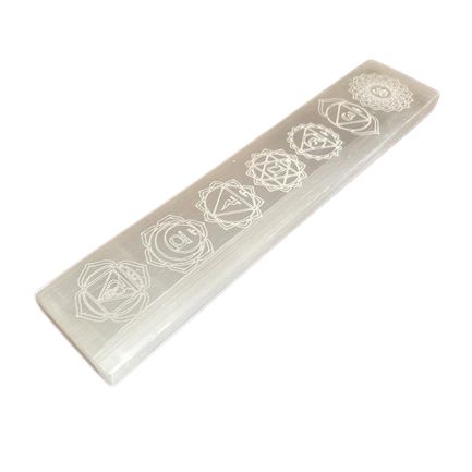 Selenite Flat Charging Plate 20cm - Chakra
