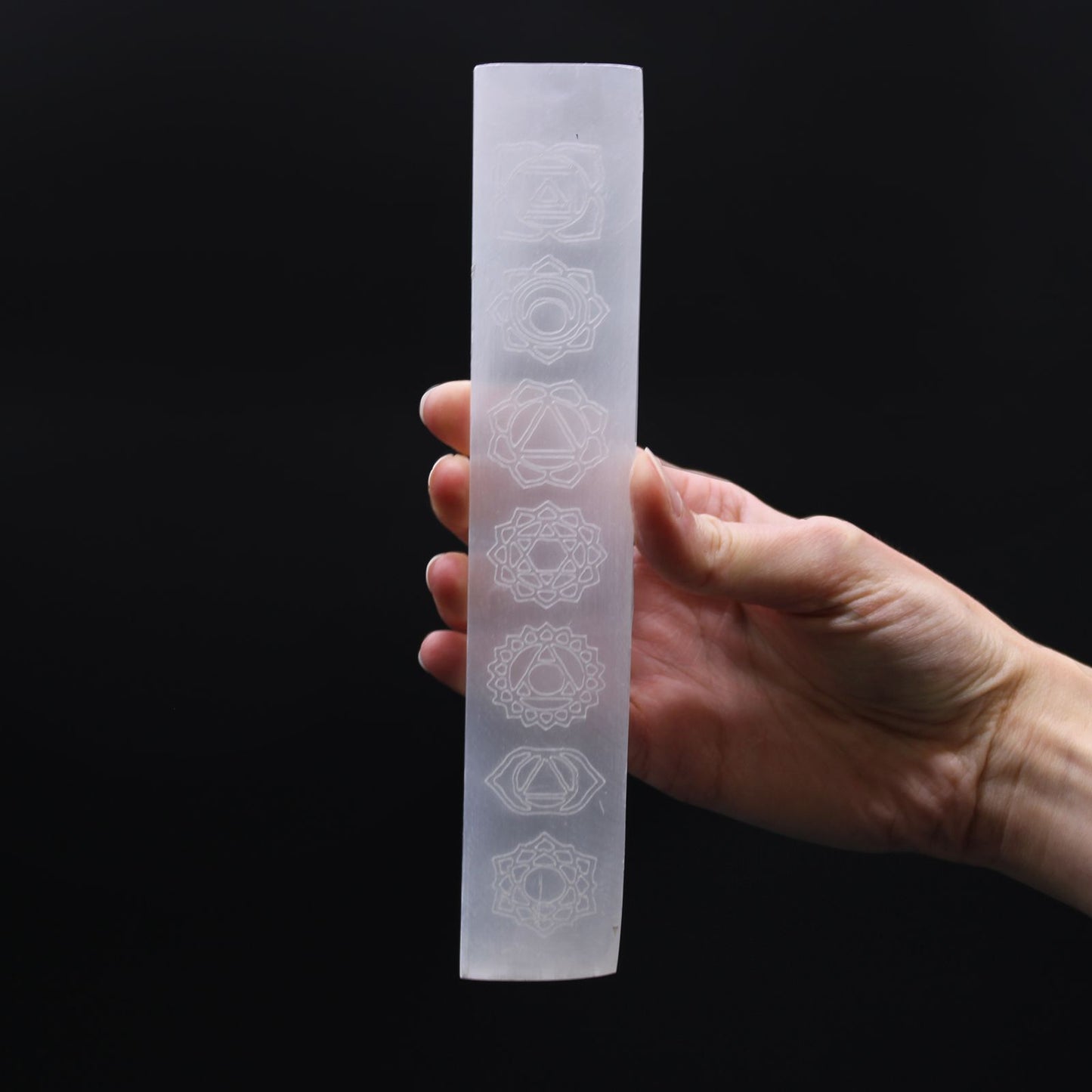 Selenite Flat Charging Plate 20cm - Chakra