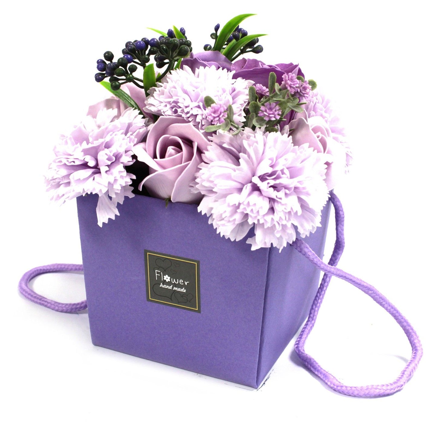 Seifenblumen-Geschenkset - Lavendel Rose & Nelke