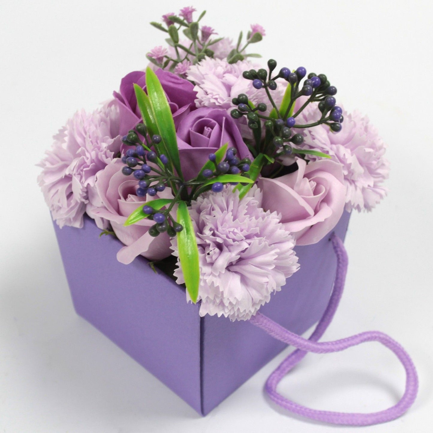 Seifenblumen-Geschenkset - Lavendel Rose & Nelke